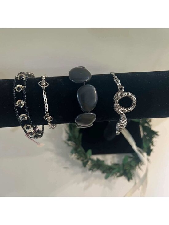 Accessories - Witchy Goddess bundle 3 bracelets necklace, Handmade Canada entire bundle